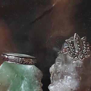Pair of Boho Stackable Rings
